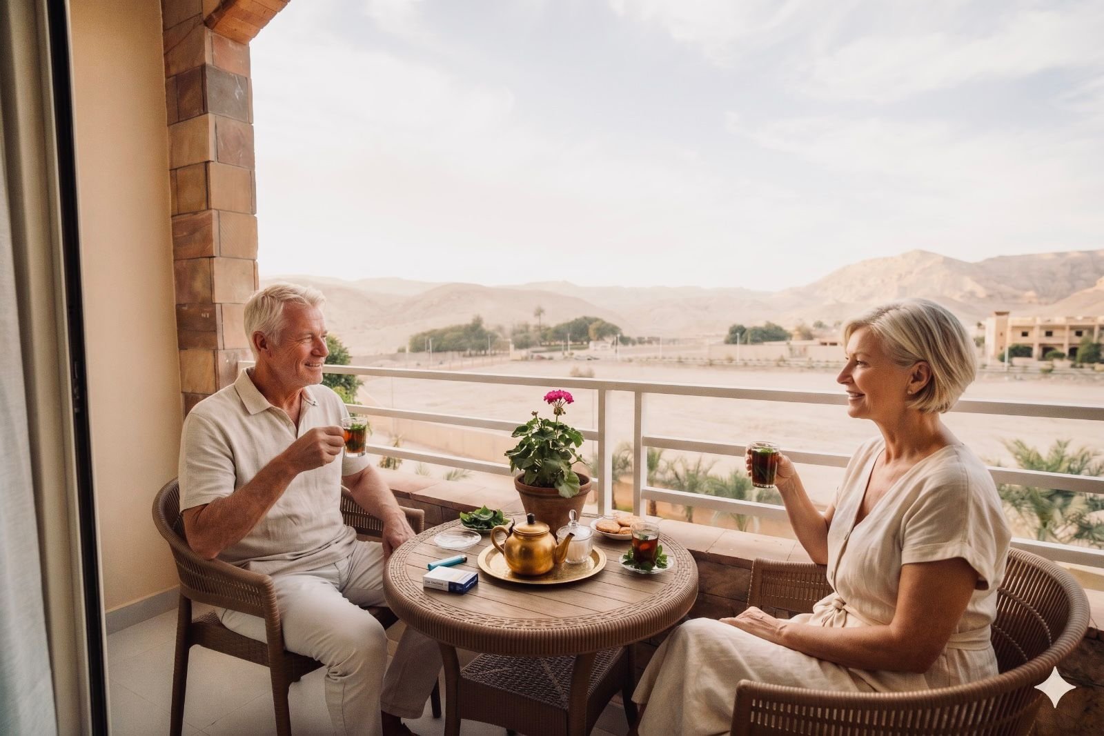 Happy Guests at Theban Hills